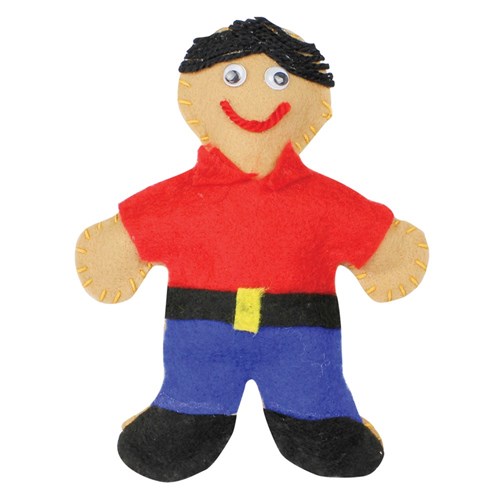 Culturally Diverse Felt People - Pack of 6