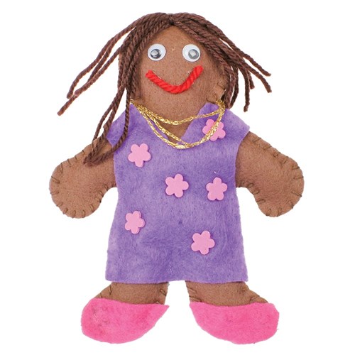 Culturally Diverse Felt People - Pack of 6