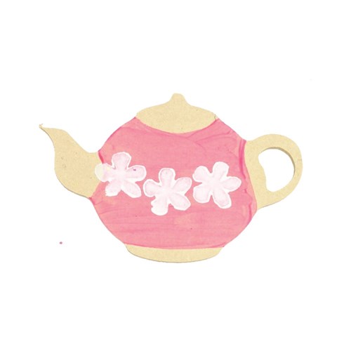 Wooden Teapot Shapes - Pack of 4