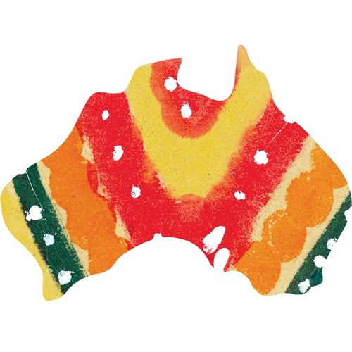 Wooden Mainland Australia Shapes - Pack of 4