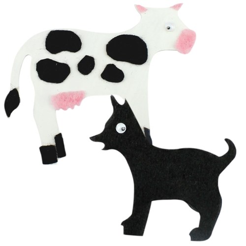 Wooden Farm Shapes - Pack of 8