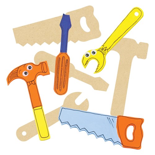 Wooden Tool Shapes - Pack of 8