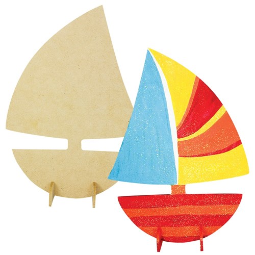 3D Wooden Boat - Each