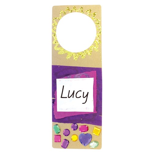 Cardboard Door Hangers Brown Pack of 4 Paper CleverPatch Art