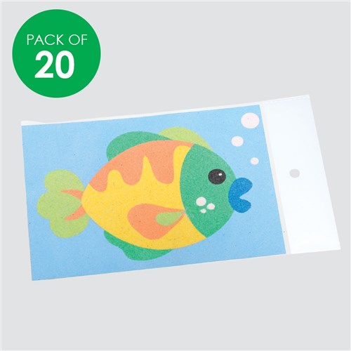 Sand Art Plastic Sleeves - Pack of 20