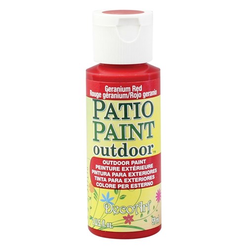 Outdoor Patio Paint - Geranium Red - 59ml