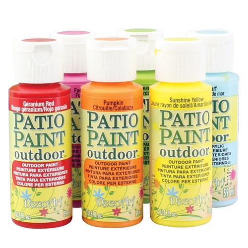 Outdoor Patio Paint - 59ml - Set of 6 colours