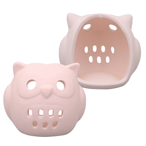 Ceramic Owl LED Tealight Holders - Pack of 4