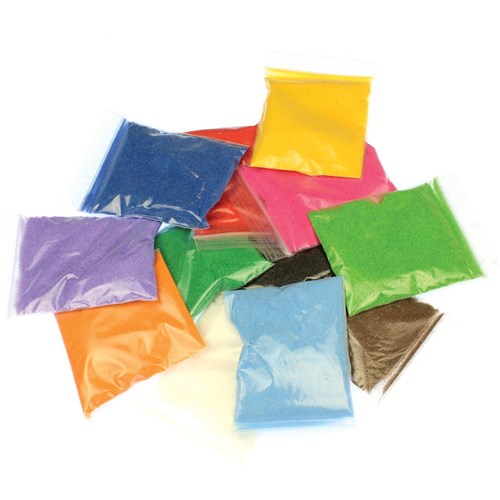 CleverPatch Coloured Sand - 20g Sachets - Pack of 12 Colours