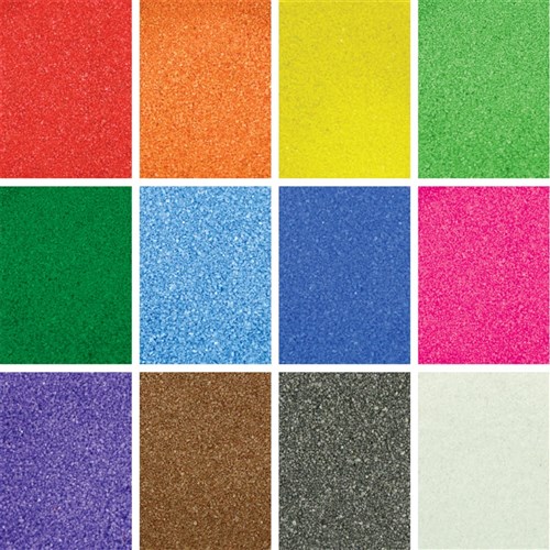 CleverPatch Coloured Sand - 20g Sachets - Pack of 12 Colours