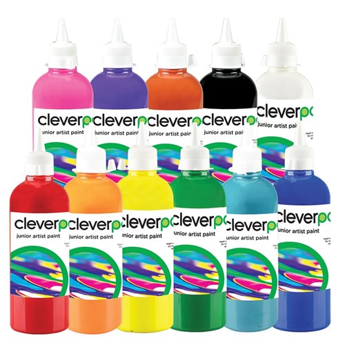CleverPatch Junior Artist Paint - 500ml - Set of 11 colours