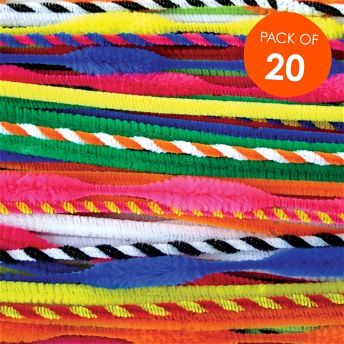 Chenille Stems Special Mix - Pack of 20
