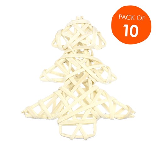 Natural Vine Christmas Tree - Pack of 10