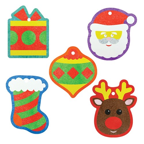 Christmas Sand Art Shapes - Pack of 5