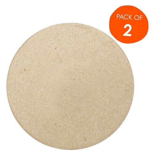 Papier Mache Circle Magnets - Pack of 2