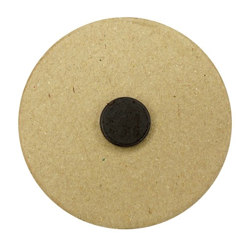 Papier Mache Circle Magnets - Pack of 2