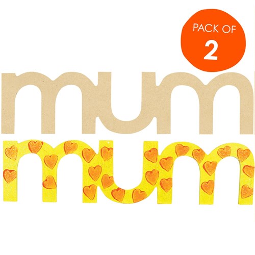 Wooden mum Plaque - Pack of 2