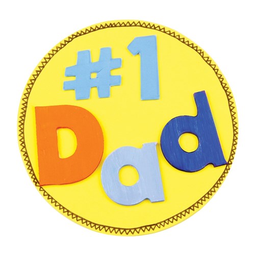 Wooden Dad Letters - Pack of 6