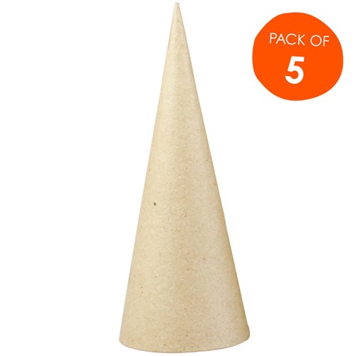 Papier Mache Cones - Pack of 5