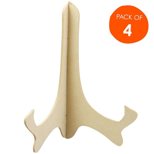 Wooden Plate Stands - Pack of 4