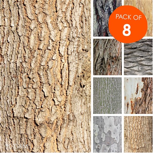 Bark Craft Paper - Pack of 8