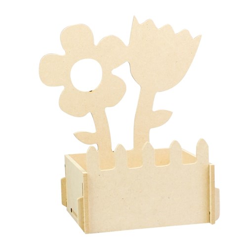 Wooden Flower Desk Organiser - Each