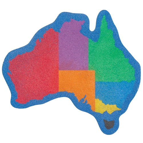 Australian Map Sand Art Shapes - Pack of 4