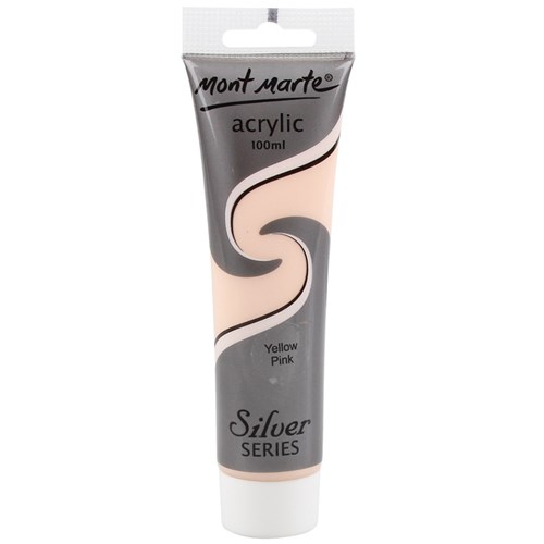 Mont Marte Silver Series Acrylic Paint - Yellow Pink - 100ml