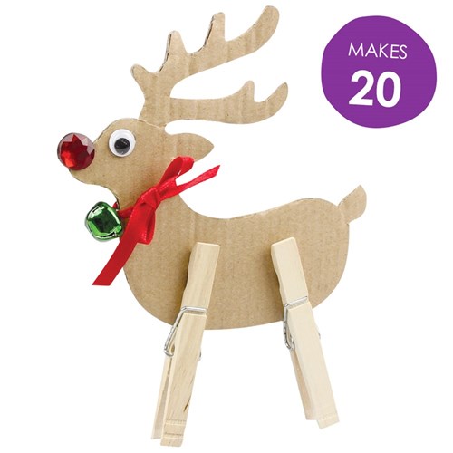 Cardboard Reindeer - Pack of 20
