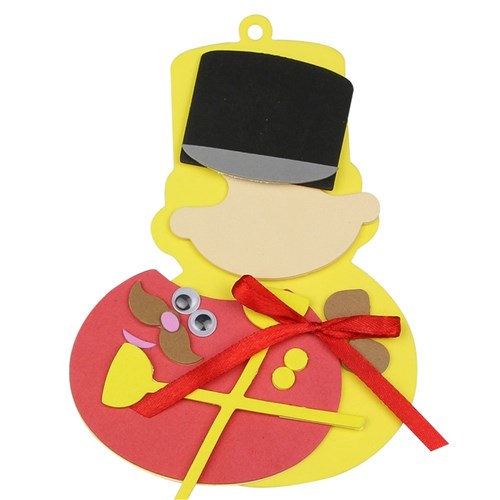 Foam Christmas Character Ornaments Kit - Pack of 3