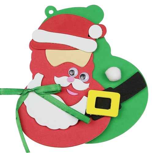 Foam Christmas Character Ornaments Kit - Pack of 3