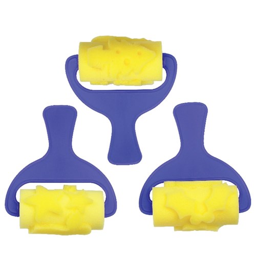 Christmas Sponge Rollers - Pack of 3