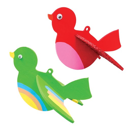 3D Wooden Robins - Pack of 20