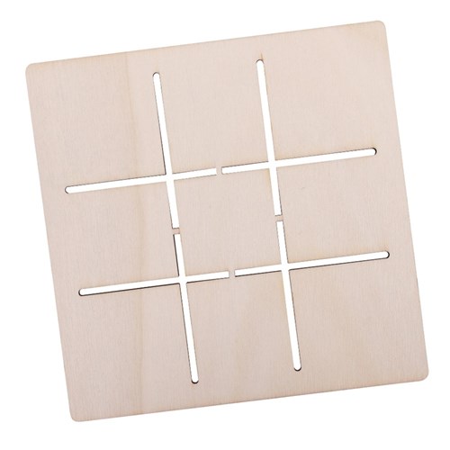 Wooden Tic Tac Toe Boards - Pack of 10