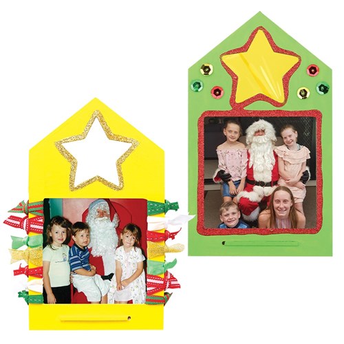 3D Wooden Star Cutout Frames - Pack of 10