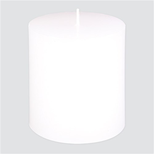 White Pillar Candle