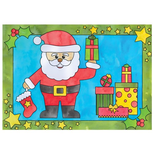 Cardboard Christmas Placemats - White - Pack of 4