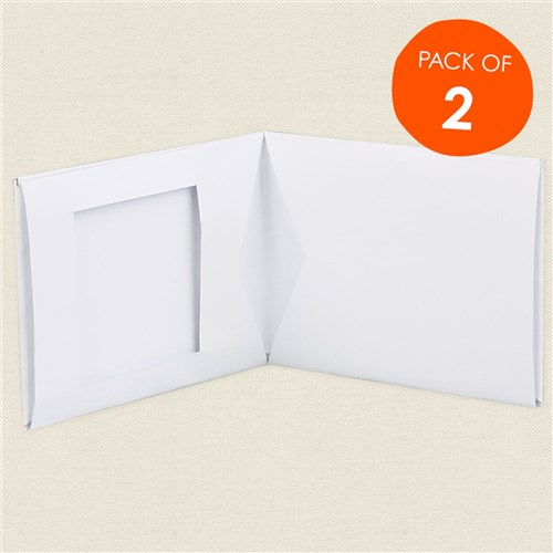 Cardboard Wallets - White - Pack of 2