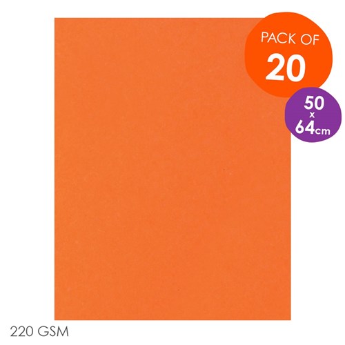 CleverPatch Cardboard - Orange - 500 x 640mm - Pack of 20