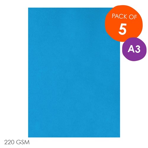 CleverPatch Cardboard - Blue - A3 - Pack of 5