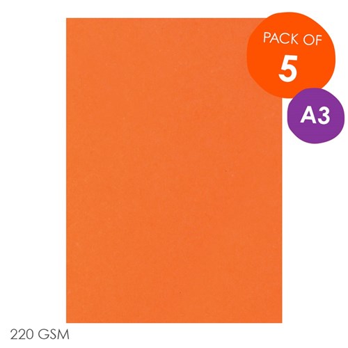 CleverPatch Cardboard - Orange - A3 - Pack of 5