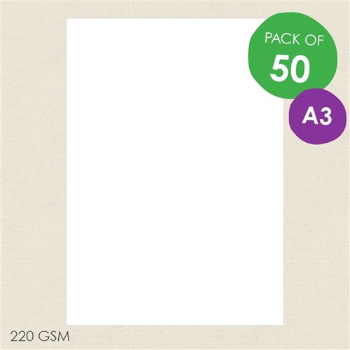 CleverPatch Cardboard - White - A3 - Pack of 50