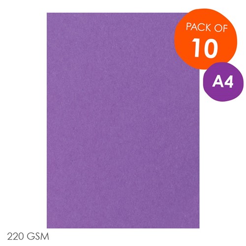 CleverPatch Cardboard - Purple - A4 - Pack of 10