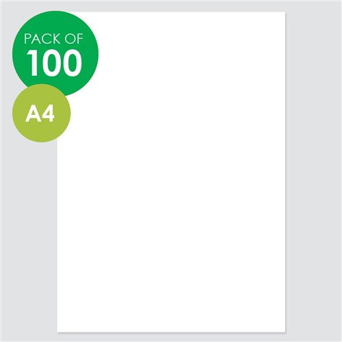 Cardboard - White - A4 - Pack of 100
