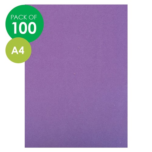 CleverPatch Cardboard - Purple - A4 - Pack of 100