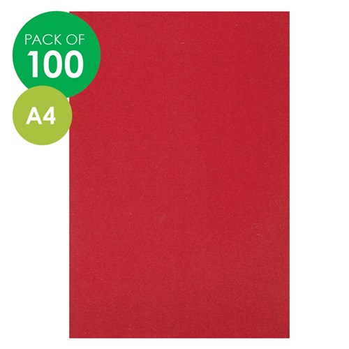 CleverPatch Cardboard - Red - A4 - Pack of 100