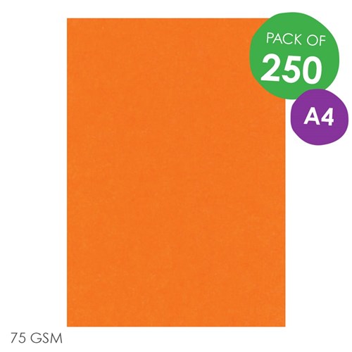 CleverPatch Copy Paper - Bright Orange - A4 - Pack of 250