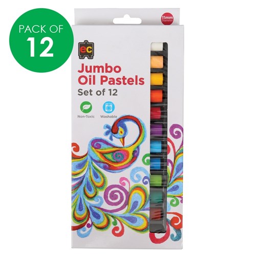 EC Jumbo Oil Pastels - Pack of 12