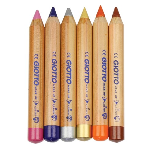 Giotto Face Paint Pencils - Pastels - Pack of 6