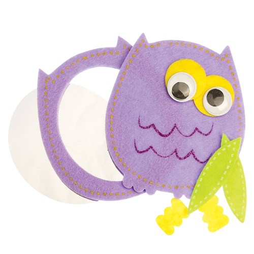 Felt Owl Mirror Kit - Pack of 3